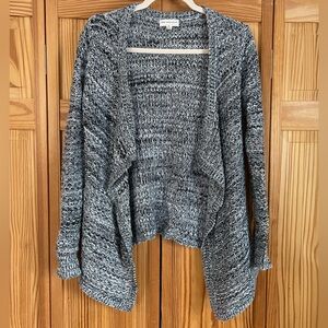 Poof Excellence Black & White Knit Cardigan